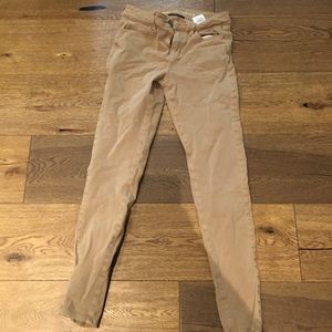 American eagle tan jeans size 0